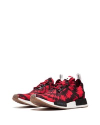 rote und schwarze Mit Batikmuster Sportschuhe von adidas