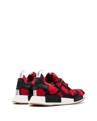 rote und schwarze Mit Batikmuster Sportschuhe von adidas