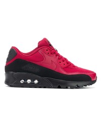 rote und schwarze niedrige Sneakers von Nike