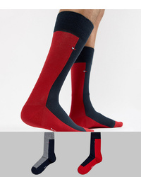 rote und schwarze Socken