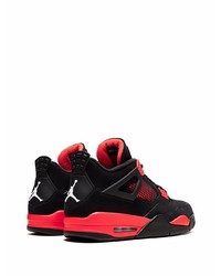 rote und schwarze Wildleder niedrige Sneakers von Jordan