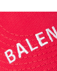 rote und weiße bedruckte Baseballkappe von Balenciaga