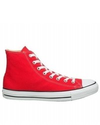 rote und weiße hohe Sneakers