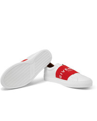rote und weiße niedrige Sneakers von Givenchy