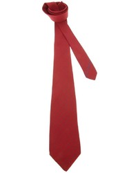 rote vertikal gestreifte Krawatte von Borsalino