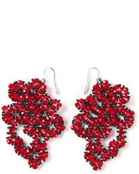 rote Perlen Ohrringe von Maria Calderara