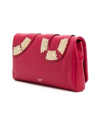 rote verzierte Leder Clutch von RED Valentino