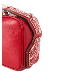 rote verzierte Leder Umhängetasche von RED Valentino