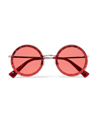 rote verzierte Sonnenbrille