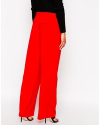 rote weite Hose von Asos