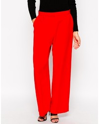 rote weite Hose von Asos