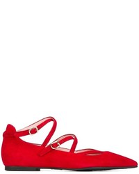 rote Wildleder Ballerinas von Pretty Ballerinas