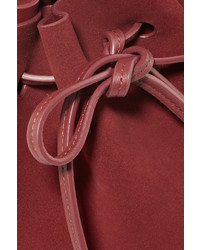 rote Wildleder Beuteltasche von Mansur Gavriel