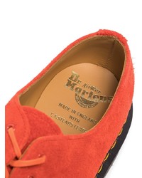 rote Wildleder Derby Schuhe von Dr. Martens
