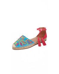 rote Wildleder Espadrilles von Aquazzura