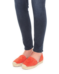 rote Wildleder Espadrilles von Dolce Vita