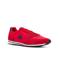 rote Wildleder niedrige Sneakers von Le Coq Sportif