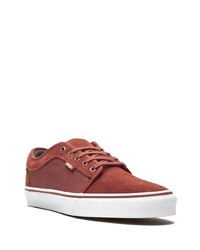 rote Wildleder niedrige Sneakers von Vans