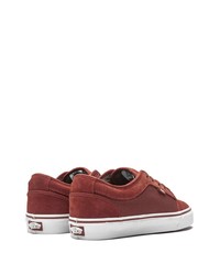 rote Wildleder niedrige Sneakers von Vans