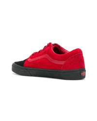 rote Wildleder niedrige Sneakers von Vans