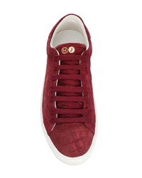 rote Wildleder niedrige Sneakers von Hide&Jack