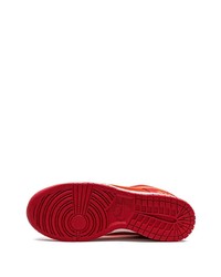 rote Wildleder niedrige Sneakers von Nike