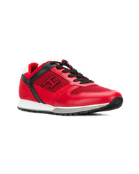 rote Wildleder niedrige Sneakers von Hogan