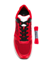 rote Wildleder niedrige Sneakers von Hogan