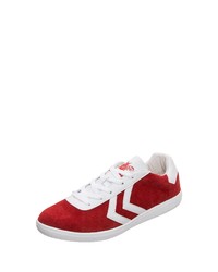 rote Wildleder niedrige Sneakers von Hummel