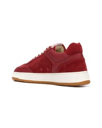 rote Wildleder niedrige Sneakers von Etq.