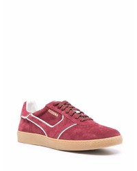 rote Wildleder niedrige Sneakers von Pantofola D'oro