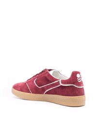 rote Wildleder niedrige Sneakers von Pantofola D'oro