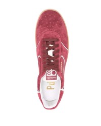 rote Wildleder niedrige Sneakers von Pantofola D'oro