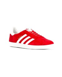 rote Wildleder niedrige Sneakers von adidas