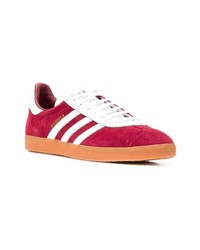 rote Wildleder niedrige Sneakers von adidas