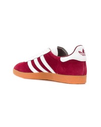 rote Wildleder niedrige Sneakers von adidas