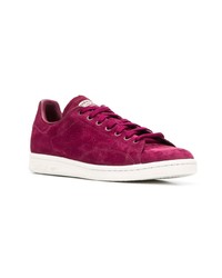 rote Wildleder niedrige Sneakers von adidas