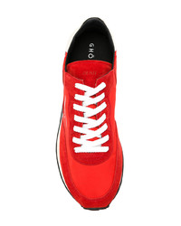 rote Wildleder niedrige Sneakers von Ghoud