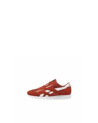 rote Wildleder niedrige Sneakers von Reebok Classic