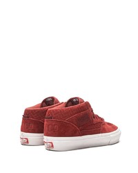 rote Wildleder niedrige Sneakers von Vans