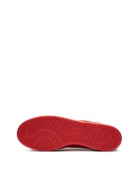 rote Wildleder niedrige Sneakers von adidas