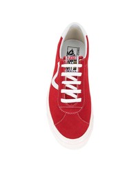 rote Wildleder niedrige Sneakers von Vans