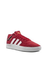 rote Wildleder niedrige Sneakers von adidas