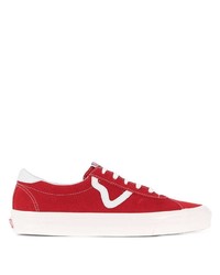 rote Wildleder niedrige Sneakers von Vans