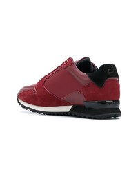 rote Wildleder niedrige Sneakers von Royaums