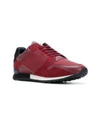 rote Wildleder niedrige Sneakers von Royaums