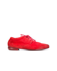 rote Wildleder Oxford Schuhe von Marsèll