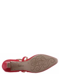 rote Wildleder Pumps von Gabor