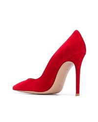 rote Wildleder Pumps von Gianvito Rossi