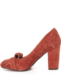 rote Wildleder Pumps von Steven